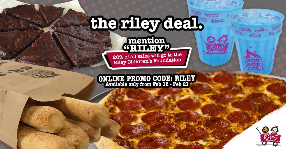 riley children's hospital Archives HotBox Pizza