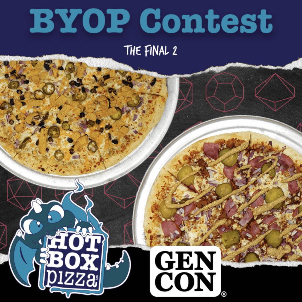 Choose your Pizza Gen Con 2023 HotBox Pizza
